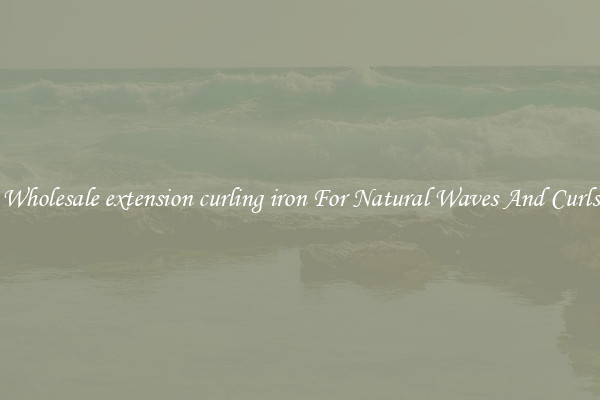 Wholesale extension curling iron For Natural Waves And Curls