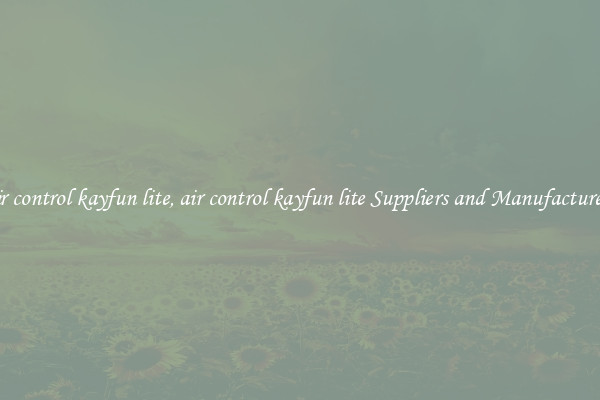 air control kayfun lite, air control kayfun lite Suppliers and Manufacturers