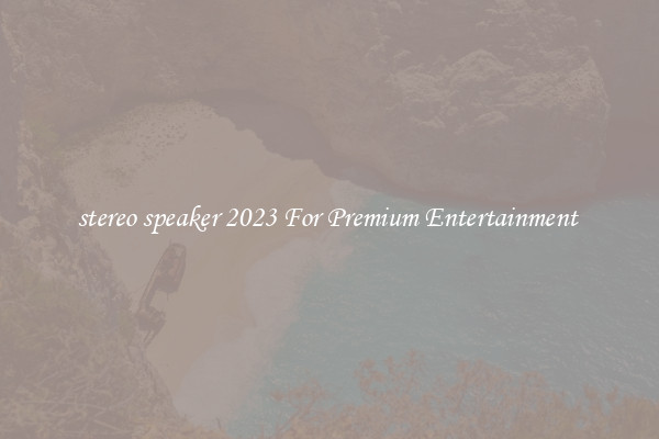 stereo speaker 2023 For Premium Entertainment 