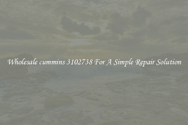 Wholesale cummins 3102738 For A Simple Repair Solution