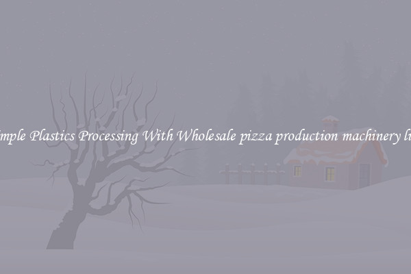 Simple Plastics Processing With Wholesale pizza production machinery line