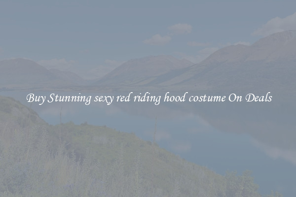 Buy Stunning sexy red riding hood costume On Deals