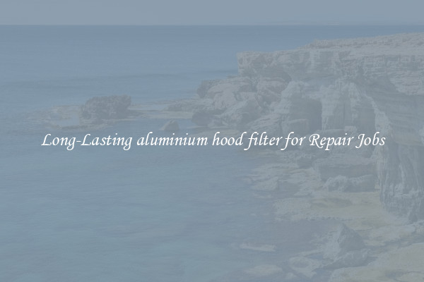 Long-Lasting aluminium hood filter for Repair Jobs