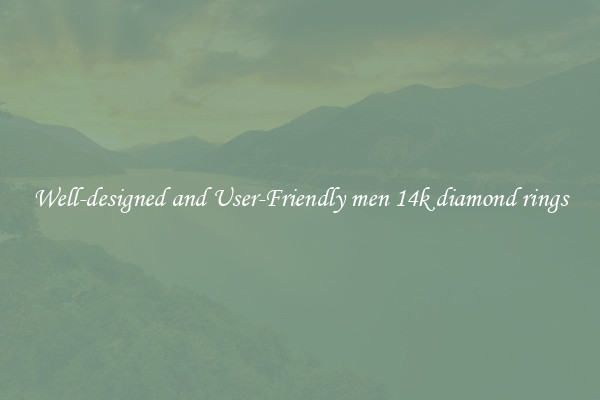 Well-designed and User-Friendly men 14k diamond rings