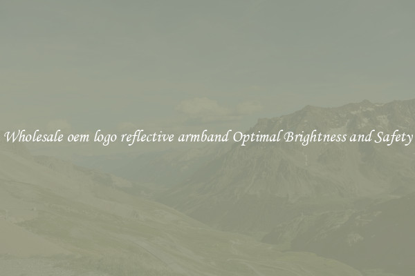 Wholesale oem logo reflective armband Optimal Brightness and Safety