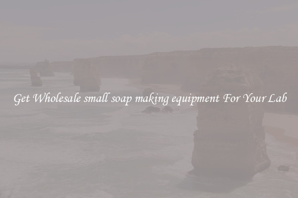 Get Wholesale small soap making equipment For Your Lab