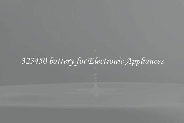 323450 battery for Electronic Appliances